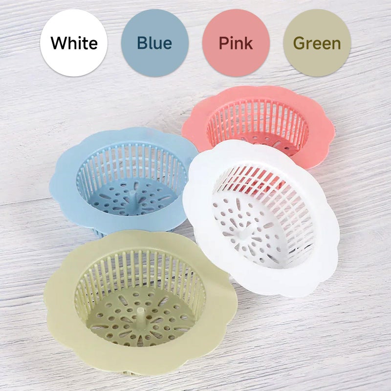 OLIREXD 4PCS Good Grips Plastic Kitchen Bath Sink Strainer Drain Filter Basket, Hair Catcher Stopper, Easy Clean, Set of 4 - Image 5